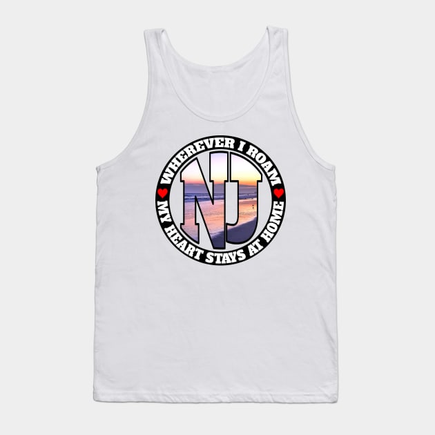 Heart Stays Home - New Jersey Tank Top by DonDota